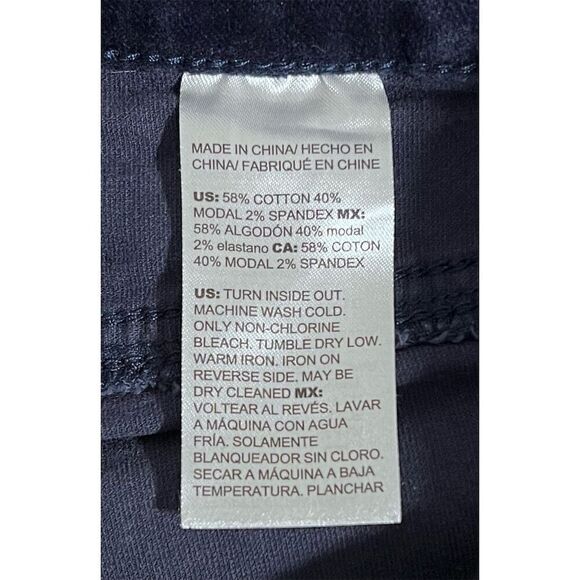 Chico’s Jeggings Blue Velvet  Size 3 (L 16) Stretch Fit Casual Fall Leggings - Picture 11 of 12